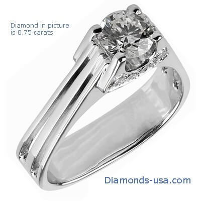 The Eiffel Diamond Engagement Ring