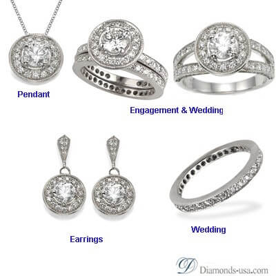 Desiners Pave set diamond Engagement ring