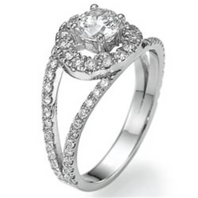 Diamond ring,0.50 carat sides