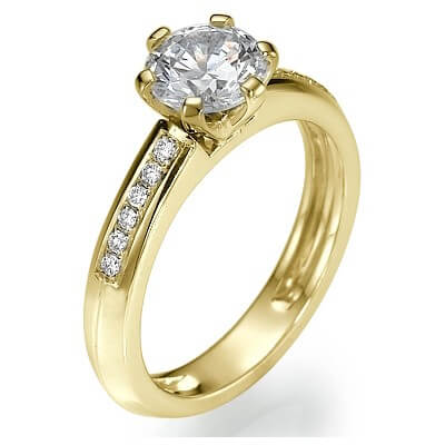 The new classic style with side diamonds