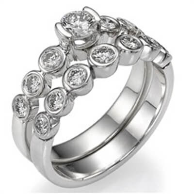 3/4 carat Bridal set,Classic settings