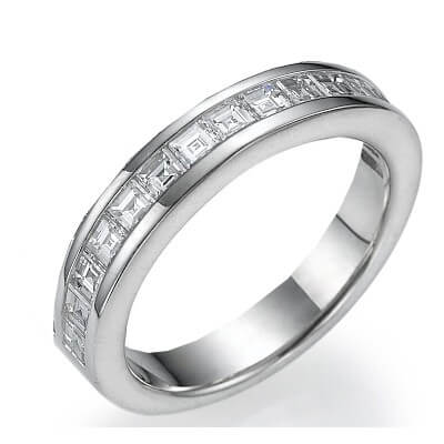 Anillo Eternity Caree diamantes 0,90 quilates