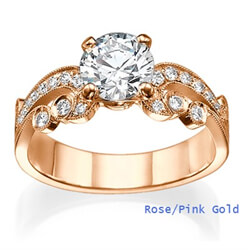 Foto Vintage style engagement ring de