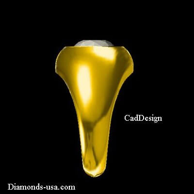 Mens engagement ring set with 2.50 carats Lab Grown Diamond E VVS2, Ideal-Cut