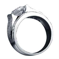 Foto Man ring with side diamonds de