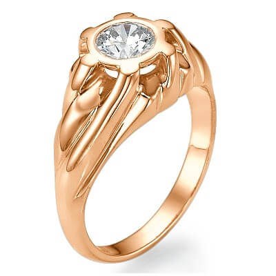 Men's engagement ring with 2.50 carat Lab Grown diamond E VVS2 Ideal Cut