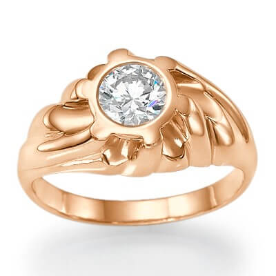 Men's engagement ring with 2.50 carat Lab Grown diamond E VVS2 Ideal Cut