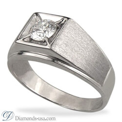 Picture of Men diamond ring for Rounds and Princess