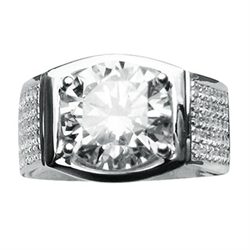 Picture of Men's engagement ring set with 2.50 carats Lab Grown Diamond E VVS2 Ideal-Cut 