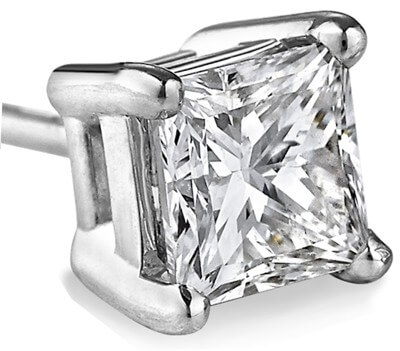 Men Princess diamond stud