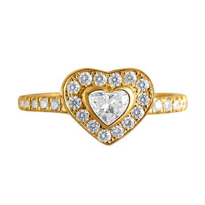 Heart diamond  ring 0.70 carats