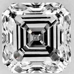 Picture of 2.35 Carats, Asscher Diamond with Very Good Cut,I Color, SI2 Clarity and Certified By GIA