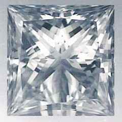 Picture of 0.41 Carats, Princess Diamond with Very Good Cut, D Color, VS2 Clarity and Certified By EGS/EGL