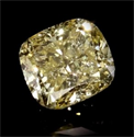 1,19 quilates, diamante cojín con muy buena talla, color amarillo elegante, claridad SI2 y certificado por EGS/EGL