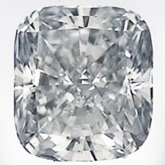 Picture of 0.62 Carats, Cushion Diamond with Ideal Cut, F Color, VVS2 Clarity and Certified By EGS/EGL