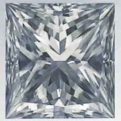 Picture of 0.77 Carats, Princess Diamond with Very Good Cut, G Color, VVS2 Clarity and Certified By EGS/EGL