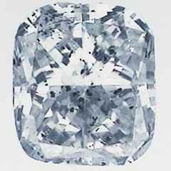 Foto 370567 diamantes con claridad realzada Corte Cojín 0.72Q D SI2 Very Good  de
