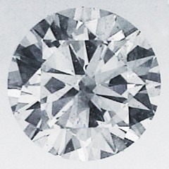 Picture of 0.38 Carats, Round Diamond with Ideal Cut, D Color, SI1 Clarity and Certified By EGL