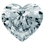 Diamante en forma de corazón, suelto