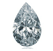 Pear shaped diamond, loose