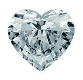 Heart shaped diamond, loose