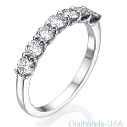 Foto 0.90 quilates anillo flotante de 7 diamantes de