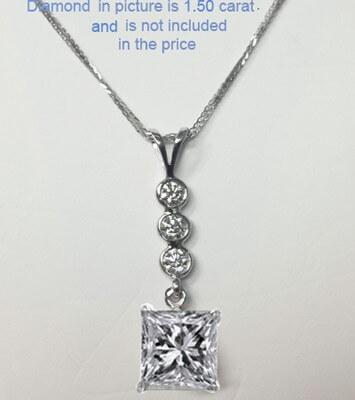 1/3 carat diamonds, all shapes Pendant