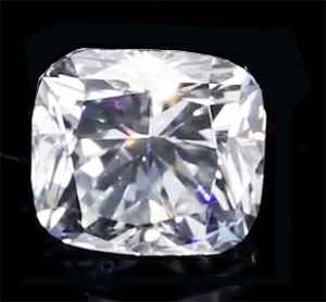 Picture of 0.41 Carats, Cushion Diamond with Very Good Cut, E Color, VS1 Clarity and Certified By EGS/EGL
