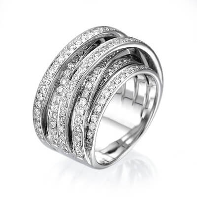 1.60 carat anniversary or cocktail diamond ring