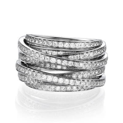 1.60 carat anniversary or cocktail diamond ring