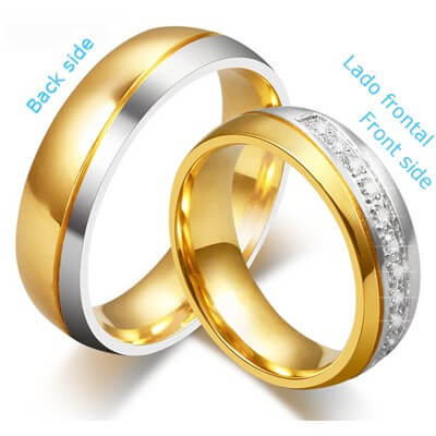  6mm Duo Wedding bands with 0.30 carat diamonds TW