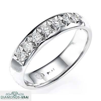 1/3 carat 4.5mm wedding band