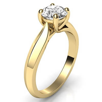 El nuevo anillo de compromiso Criss Cross Solitaire