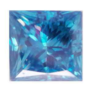 Foto 1421001 diamantes con claridad realzada Talla Princesa 1.34Q Sky Blue VS2 Ideal  de