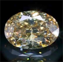 2.05 Carats, Oval Diamond with Very Good Cut, Natural fancy Brown Yellow, SI2 GIA