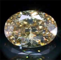 Picture of 2.05 Carats, Oval Diamond with Very Good Cut, Natural fancy Brown Yellow, SI2 GIA