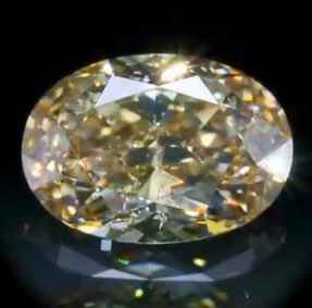 Picture of 2.05 Carats, Oval Diamond with Very Good Cut, Natural fancy Brown Yellow, SI2 GIA