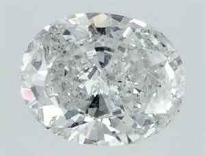 Picture of 0.71 Carats, Oval Diamond with Good Cut, F Color, I1 Clarity and Certified By EGL