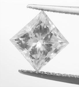 Picture of 1.58 Carats, Princess Diamond with Very Good Cut , I color, SI1 clarity C.E and Certified by IGL