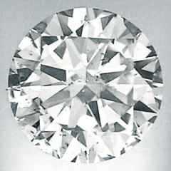 Picture of 0.50 Carats, Round Diamond with Good Cut,I SI1, Certified by EGS/EGL