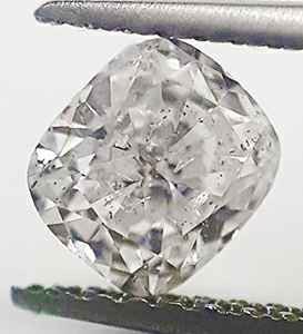 Picture of 0.54 Carats, Cushion Diamond with Very Good Cut, D Color, SI2 Clarity and Certified By EGL