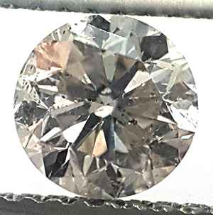 Picture of 0.74 Carats, Round Diamond with Good Cut, I Color, SI2 Clarity and Certified by EGS/EGL