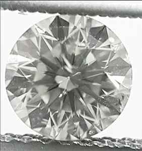 0.63 quilates diamante redondo  K SI2, Corte Ideal