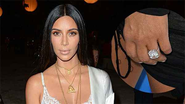 Kim Kardashian’s and her bezel set solitaire Cushion ring