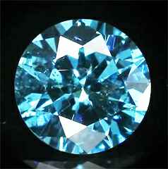 Picture of 1.07 Carats, Round Diamond with Ideal Cut,  Blue Color, SI1 Clarity and Certified By EGS/EGL