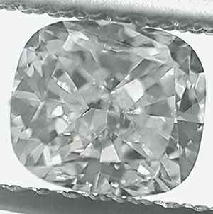 Foto 1.01 quilates, Diamante de cojín con muy buen corte, color E, claridad VS2 y certificado por IGL de