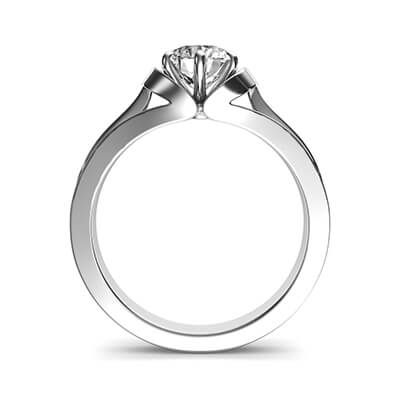 The nest solitaire vintage engagement ring