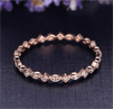 Picture of Stackable eternity scalloped diamonds band