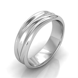 Picture of 6 mm man comfort wedding band, California dreaming
