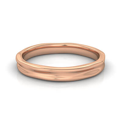 2.5 to 3 mm comfort fit wedding band, California trails